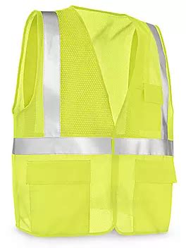 Class 2 Standard Hi-Vis Safety Vest with Pockets S-21682 - ULINE