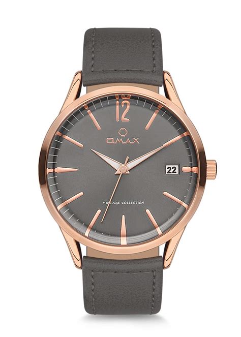 OMAX Date Analog Grey Dial Watch for Men : Amazon.in: Fashion