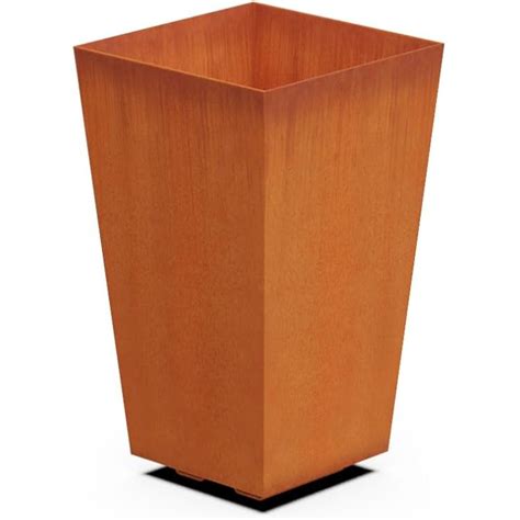 Plantercraft Corten Steel Planter Tapered, 14 Top, 10 Bottom, 24 India ...