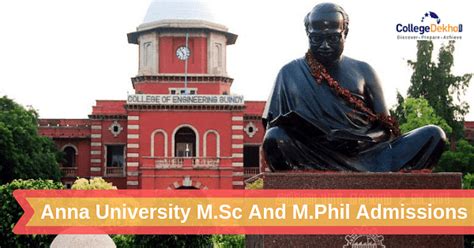 Anna University M.Sc and M.Phil Admissions 2019 Dates, Eligibility ...