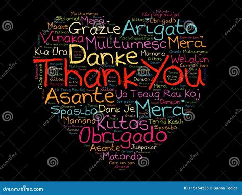 Thank You In Indonesian Language Hanging Words Vector, Colourful Words ...