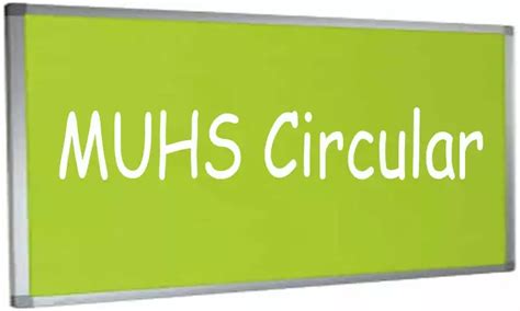 MUHS informs on Online Submission of Title, Synopsis of Dissertation of ...