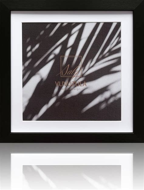 VUVUZULA Square Picture Frames 10x10 Inch Black Photo Frame with Mount ...
