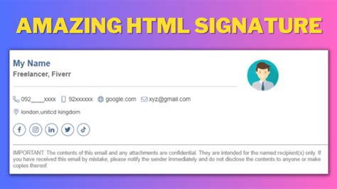 Image result for Clickable HTML Email Signature