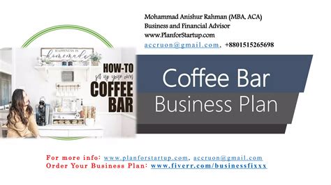 Coffee bar business plan | PPTX