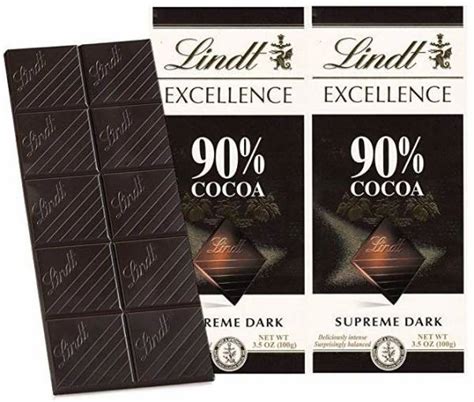 LINDT Excellent 90% Cocoa Dark Chocolate Bars - Price History