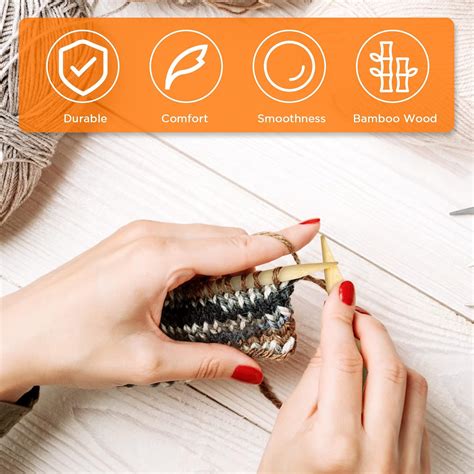 Buy Bamboo Circular Knitting Needles Set – Circular Wooden Knitting ...