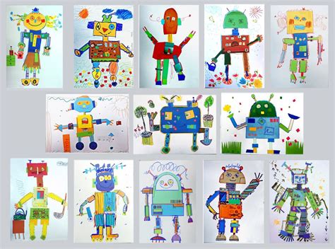 How to Draw a Robot Worksheet 的图像结果