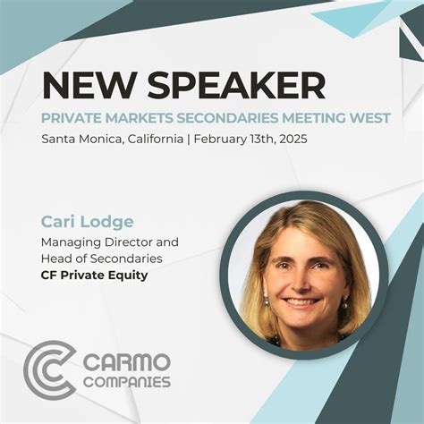 CF Private Equity on LinkedIn: This just in! Cari Lodge will be ...