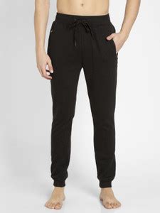 JOCKEY AM02 Super Combed Cotton Rich Solid Men Black Track Pants - Buy ...