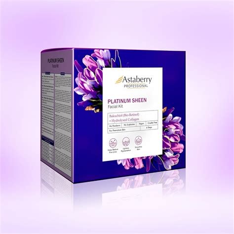 Astaberry Professional Platinum Sheen Facial Kit with Hydrolyzed ...