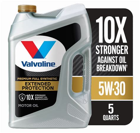 Valvoline Extended Protection Premium Full Synthetic 5W-30 Motor Oil 5 ...