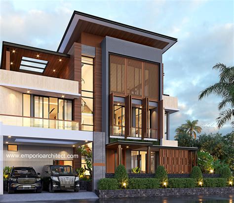 Mrs. LVA Modern House 3 Floors Design - Alam Sutera Palmyra, Tangerang ...