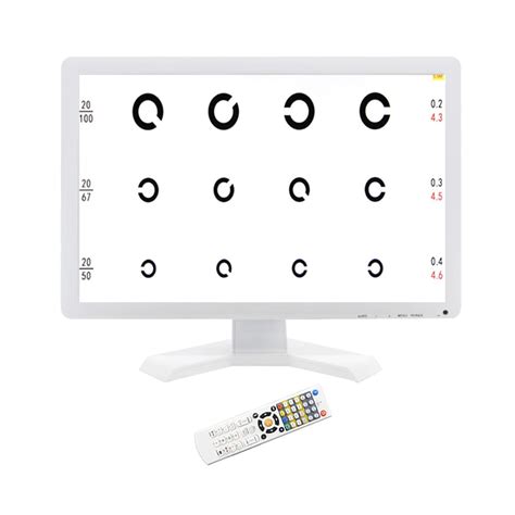 Visual Acuity Chart Digital 19inch Lcd Electronic Optical Eye Charts ...