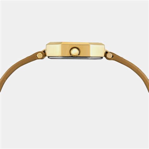 Timex Trendline Women Yellow Leather Watch TWEL26900 – Just In Time