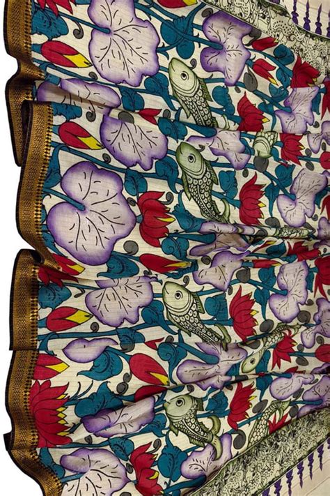 Buy Stylish Kalamkari Dupattas for Every Occasions at Luxurion World