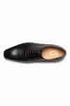 Buy Black Plain Captoe Oxford Leather Shoes For Men by 3DM LIFESTYLE ...