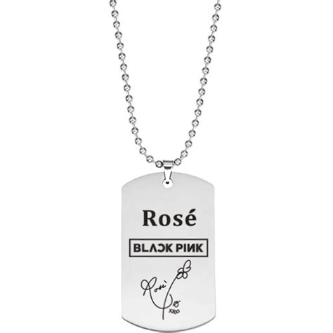 HeQu KPOP BLACKPINK Stainless Steel Letter Pendant India | Ubuy