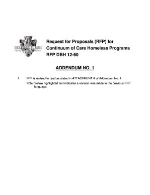 Fillable Online sbcounty For Continuum of Care Homeless Programs RFP ...