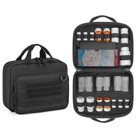 Damero Pill Bottle Organizer Storage, Travel Medicine Bag Medication ...