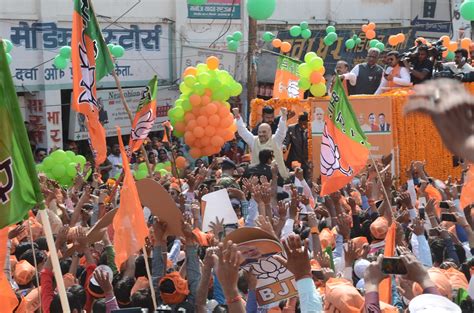 Photo : BJP National President, Shri Amit Shahji’s road show in ...
