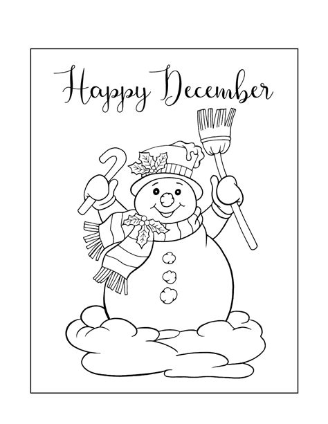 December Coloring Pages – Printable Coloring Pages. FREE