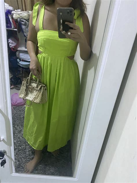 Shein Maxi green dress on Carousell