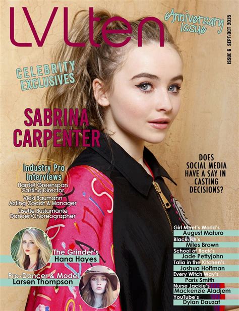 Sabrina Carpenter - LVLTen Magazine September - October 2015 Issue ...
