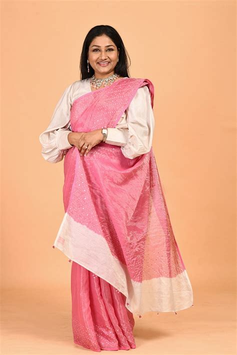 Naina Jain - Pink Chandra Saree - Elahe