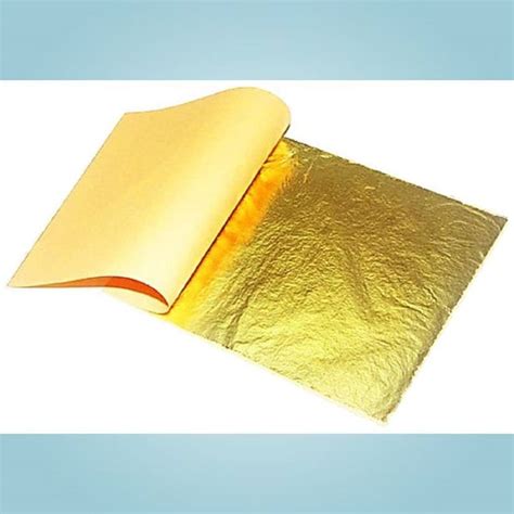 IGSL 24k Pure Edible Gold Vark Golden leaf 25 sheets Pack of 25 Price ...