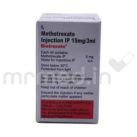 Buy Biotrexate 15mg Injection Online: Uses, Price, and Side Effects