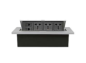 BOXNUBE Hydraulic Pop UP Box Cable Cubby Extension Board with 3 x ...