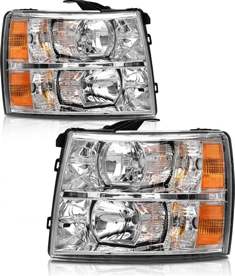 Headlights Assembly for 2007-2013 Chevy Silverado 1500/2007-2014 Chevy ...