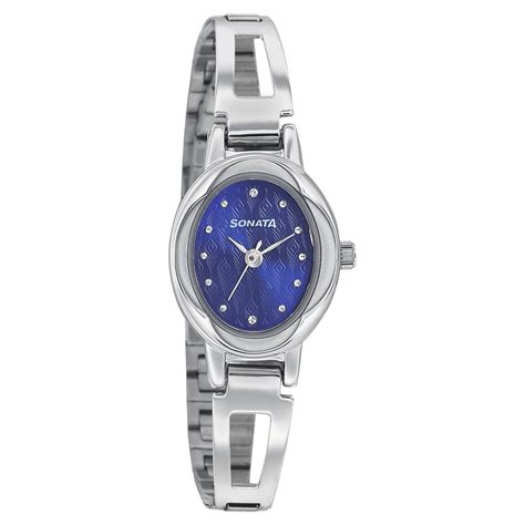 Buy Online Sonata Pankh Blue Dial Women Watch With Stainless Steel ...