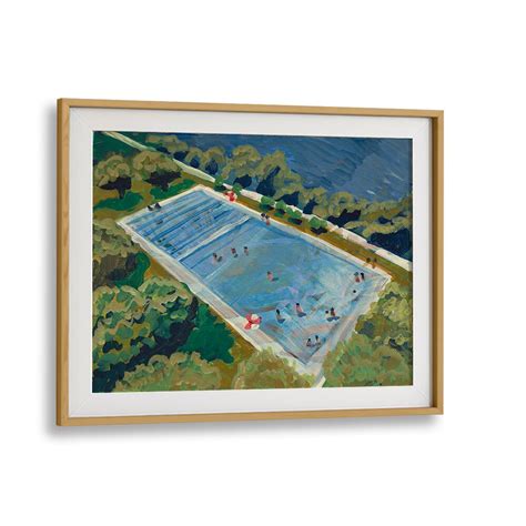 Austin Deep Swimming Pool Landscape Paintings Decor – Asianmonk