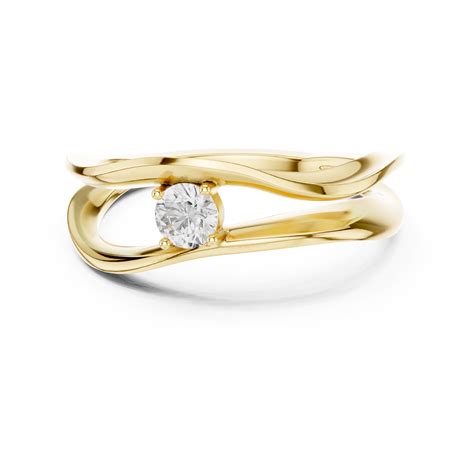 Bypass Stylish OfficeWear Lab Diamond Ring For Women – Raisoni Jauharis ...