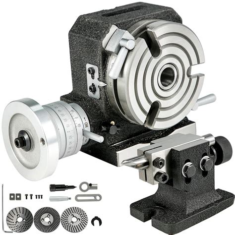 Buy BestEquip Rotary Table 4inch(100mm) Horizontal Vertical Milling ...