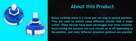 Electronic Spices 1 pole 12 way 26 mm Wiring Selector Rotary Switch ...