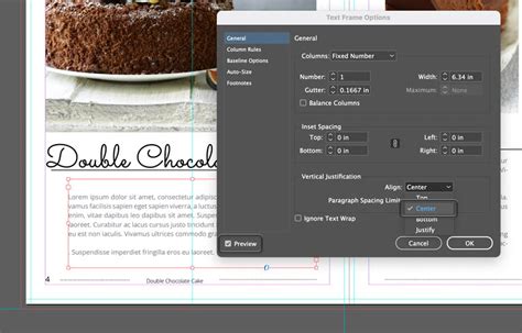 InDesign How to Center Text 的图像结果