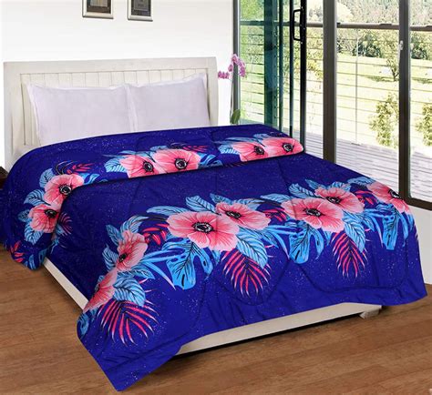 Pridhi Premium 120 GSM Microfiber Double Bed Comforter : Amazon.in ...