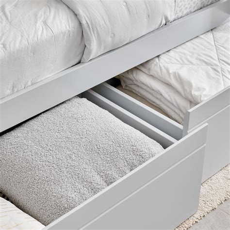 Buy Helios Taylor Coupe Twin Solid Wood Bunk Bed with Drawers - Grey ...