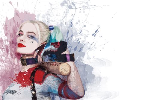 harley quinn, artist, digital art, hd, 4k, artwork, superheroes ...