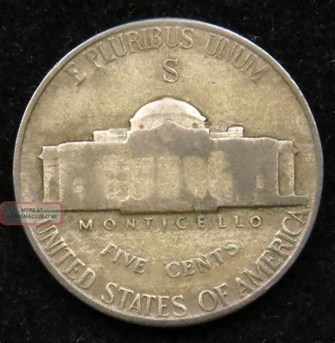 1943 S Silver War Jefferson Nickel Very Good (b02)