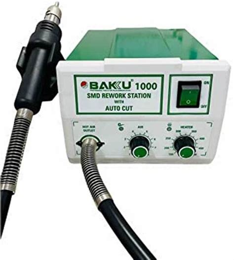 Bakku 1000 AUTO CUT SMD Rework Station Hot Air Gun for IC Removing ...