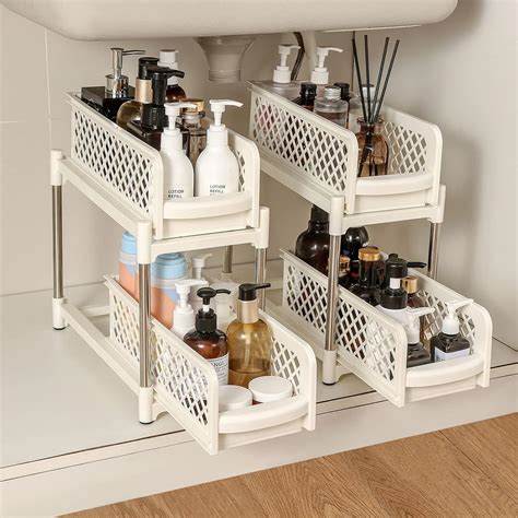 Sunview Bathroom Organizer 2PCS, Under Sink Organizers and Storage ...
