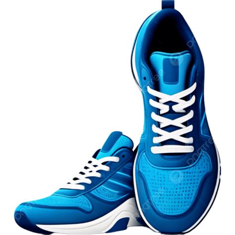 Modern Sport Sneakers Blue Color, Illustration, Design, Casual Shoes ...