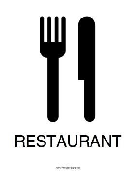 Printable Restaurant Signs 的图像结果