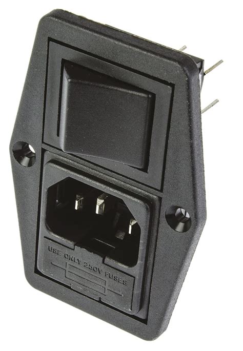 BVB01/Z0000/10 Bulgin | Bulgin C14 Panel Mount IEC Connector Male, 10A ...