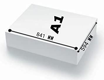 inr | Ivory A1 Drawing PaperN Pack of 10 Sheets Natural White Cartridge ...