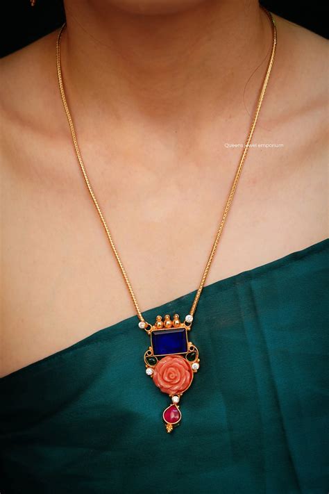 Janani - Rose Necklace | Trendy and elegant gold plated necklaces ...